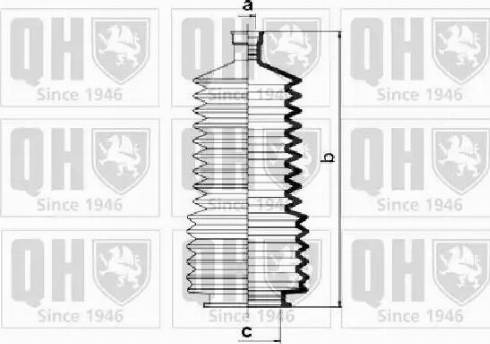 Quinton Hazell QG1398 - Gofruotoji membrana, vairavimas autoreka.lt