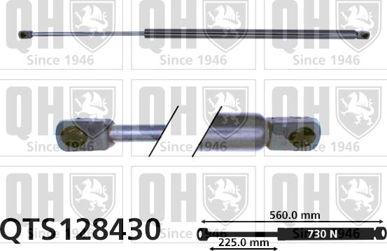 Quinton Hazell QTS128430 - Dujinė spyruoklė, bagažinė autoreka.lt