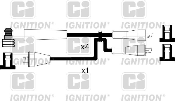 Quinton Hazell XC1013 - Uždegimo laido komplektas autoreka.lt