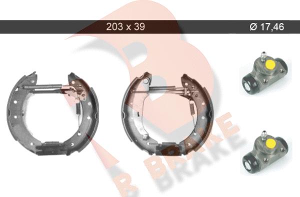 R Brake 79RBKT0068 - Stabdžių trinkelių komplektas autoreka.lt