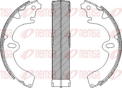 Remsa 4097.00 - Stabdžių trinkelė autoreka.lt