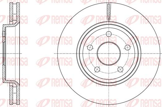 Remsa 61668.10 - Stabdžių diskas autoreka.lt