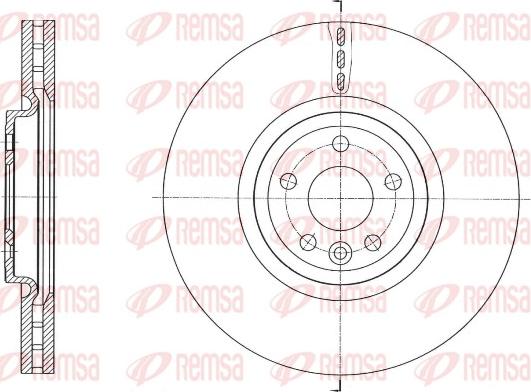 Remsa 61758.10 - Stabdžių diskas autoreka.lt