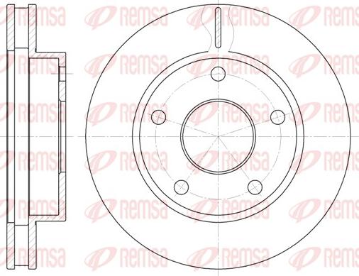 Remsa 62001.10 - Stabdžių diskas autoreka.lt