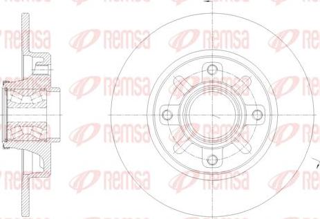 Remsa 62137.00 - Stabdžių diskas autoreka.lt