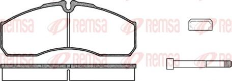 Remsa 0651.86 - Stabdžių trinkelių rinkinys, diskinis stabdys autoreka.lt