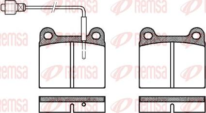 Remsa 0006.02 - Stabdžių trinkelių rinkinys, diskinis stabdys autoreka.lt