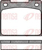 Remsa 0039.00 - Stabdžių trinkelių rinkinys, diskinis stabdys autoreka.lt