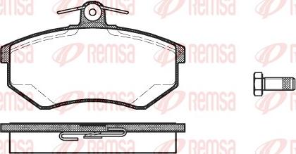 Remsa 0134.20 - Stabdžių trinkelių rinkinys, diskinis stabdys autoreka.lt