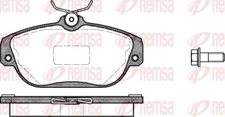 Remsa 0368.10 - Stabdžių trinkelių rinkinys, diskinis stabdys autoreka.lt