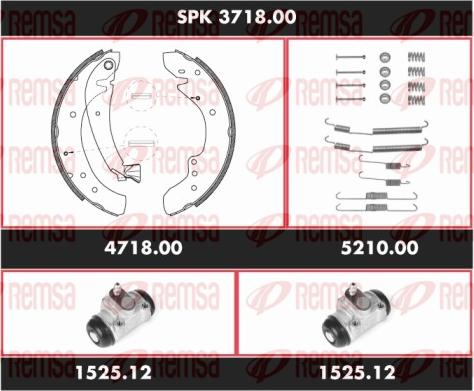 Remsa SPK 3718.00 - Stabdžių trinkelių komplektas autoreka.lt