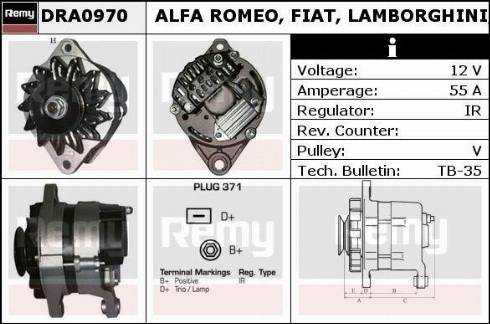 Remy DRA0970N - Kintamosios srovės generatorius autoreka.lt