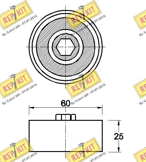 REPKIT RKT3628 - Kreipiantysis skriemulys, V formos rumbuotas diržas autoreka.lt