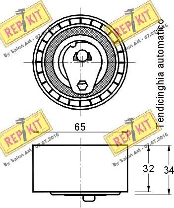 REPKIT RKT2109 - Įtempiklio skriemulys, paskirstymo diržas autoreka.lt