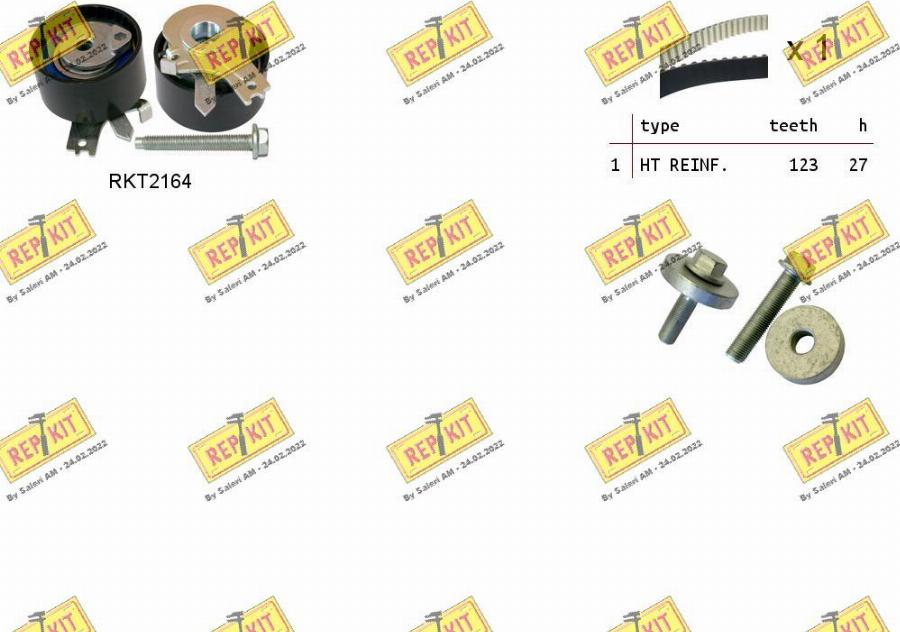 REPKIT RKTK1145 - Paskirstymo diržo komplektas autoreka.lt