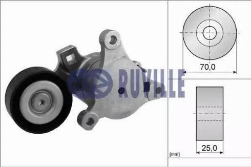 Ruville 55994 - Diržo įtempiklis, V formos rumbuotas diržas autoreka.lt