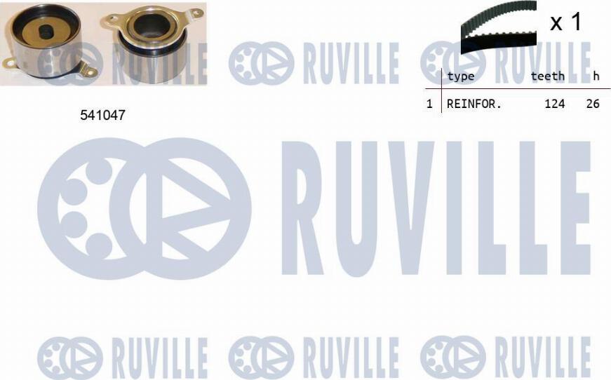 Ruville 550414 - Paskirstymo diržo komplektas autoreka.lt
