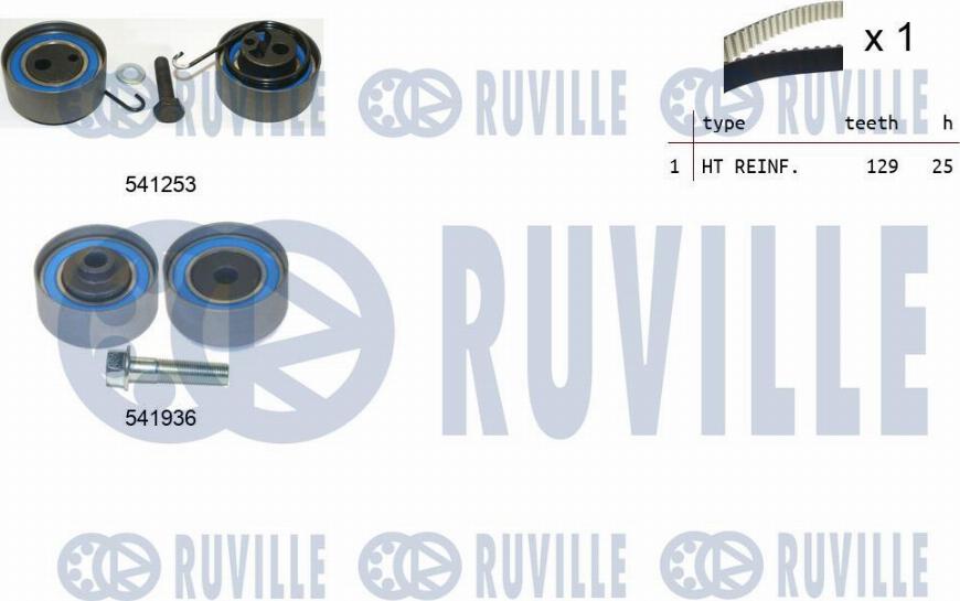 Ruville 550123 - Paskirstymo diržo komplektas autoreka.lt