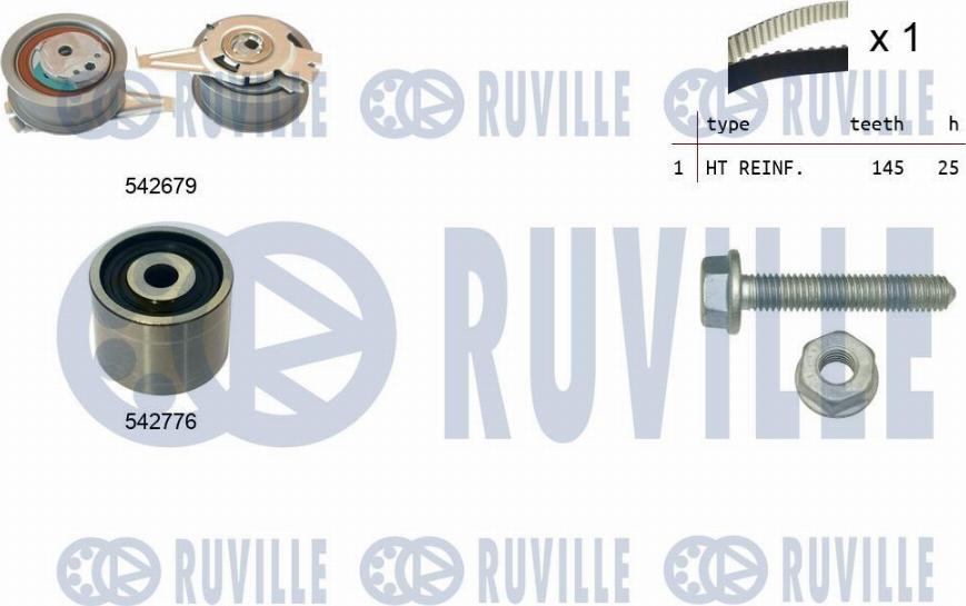 Ruville 550391 - Paskirstymo diržo komplektas autoreka.lt