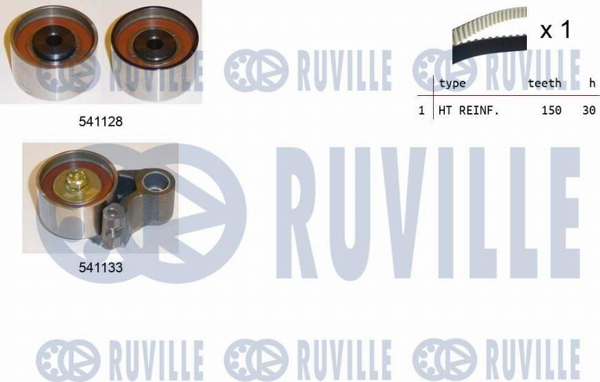 Ruville 550290 - Paskirstymo diržo komplektas autoreka.lt