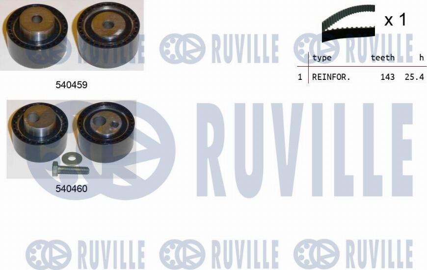 Ruville 550236 - Paskirstymo diržo komplektas autoreka.lt