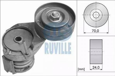 Ruville 55738 - Diržo įtempiklis, V formos rumbuotas diržas autoreka.lt