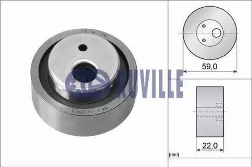 Ruville 56600 - Įtempiklio skriemulys, paskirstymo diržas autoreka.lt