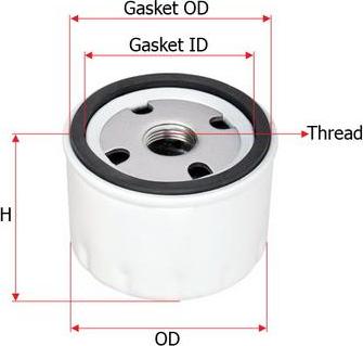 SAKURA Automotive C-62370 - Alyvos filtras autoreka.lt