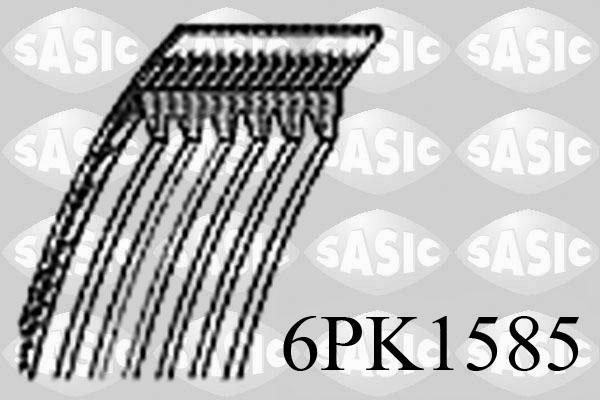 Sasic 6PK1585 - V formos rumbuoti diržai autoreka.lt