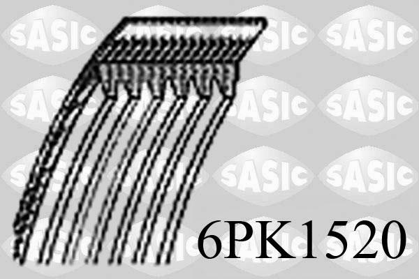 Sasic 6PK1520 - V formos rumbuoti diržai autoreka.lt