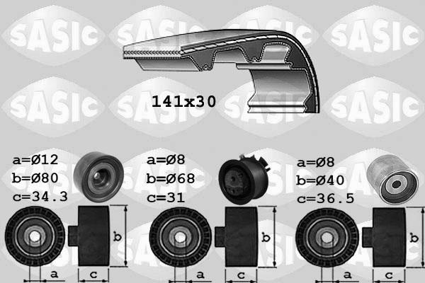 Sasic 1756044 - Paskirstymo diržo komplektas autoreka.lt