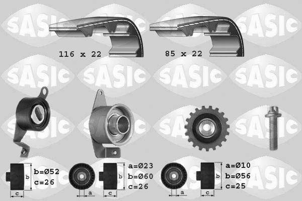 Sasic 1756011 - Paskirstymo diržo komplektas autoreka.lt