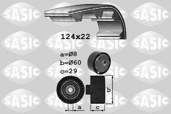 Sasic 1756029 - Paskirstymo diržo komplektas autoreka.lt