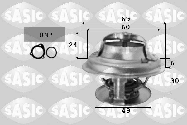 Sasic 3371341 - Termostatas, aušinimo skystis autoreka.lt