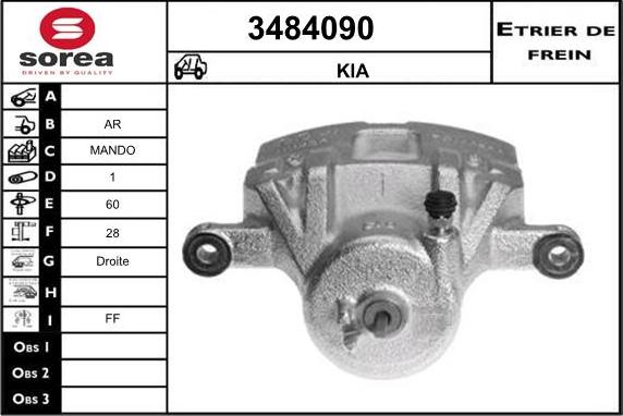 Sera 3484090 - Stabdžių apkaba autoreka.lt