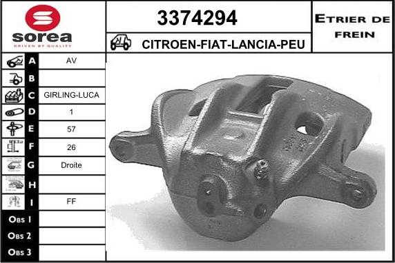 Sera 3374294 - Stabdžių apkaba autoreka.lt