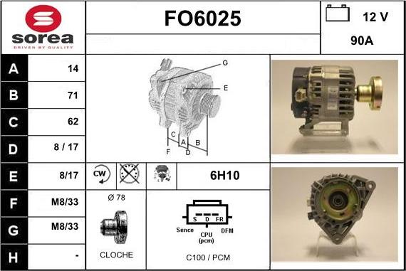 Sera FO6025 - Kintamosios srovės generatorius autoreka.lt