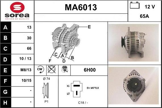 Sera MA6013 - Kintamosios srovės generatorius autoreka.lt
