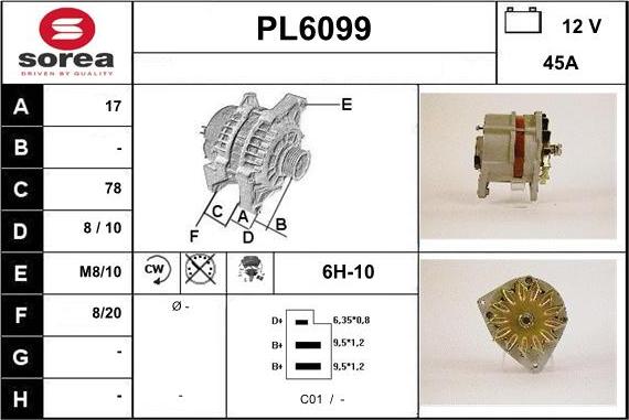 Sera PL6099 - Kintamosios srovės generatorius autoreka.lt