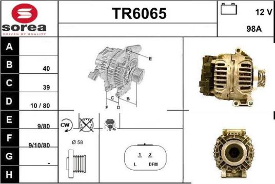 Sera TR6065 - Kintamosios srovės generatorius autoreka.lt