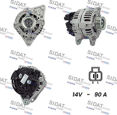 Sidat A12BH0219A2 - Kintamosios srovės generatorius autoreka.lt