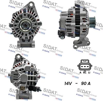 Sidat A12MH0158A2 - Kintamosios srovės generatorius autoreka.lt