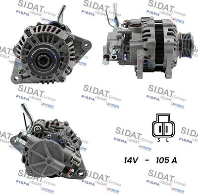 Sidat A12MH0365A2 - Kintamosios srovės generatorius autoreka.lt