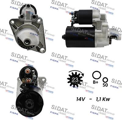 Sidat S12BH0192A2 - Starteris autoreka.lt