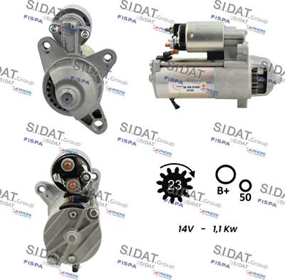 Sidat S12VS0192 - Starteris autoreka.lt