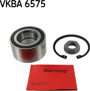 SKF VKBA 6575 - Rato guolio komplektas autoreka.lt