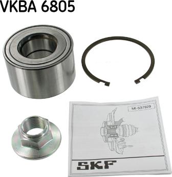 SKF VKBA 6805 - Rato guolio komplektas autoreka.lt