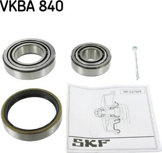 SKF VKBA 840 - Rato guolio komplektas autoreka.lt