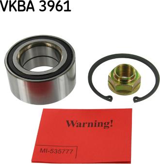 SKF VKBA 3961 - Rato guolio komplektas autoreka.lt