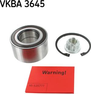 SKF VKBA 3645 - Rato guolio komplektas autoreka.lt
